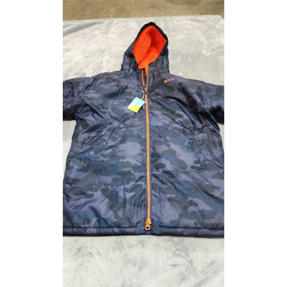 Mountain Warehouse Men's Medium Dark Blue Camo Waterproof Jacket Coat NWT